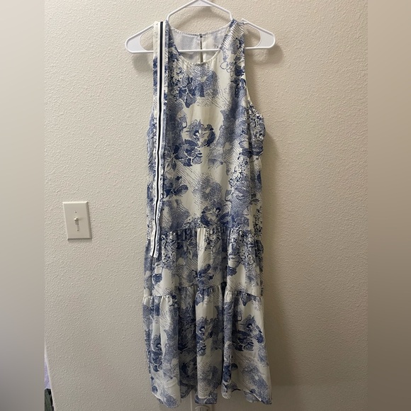 Joy Joy Dresses & Skirts - Joy Joy Blue and White Patterned Dress